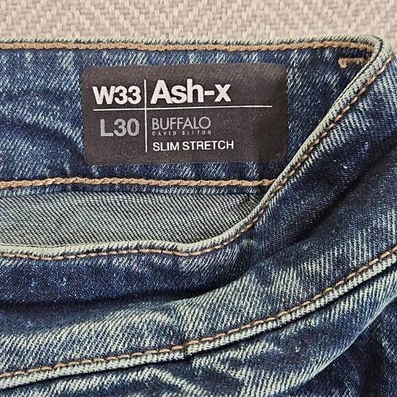 Buffalo David Bitton Jeans Men's 33x30 Axel Slim Stretch $109 MSRP NWT Classic - Picture 10 of 15